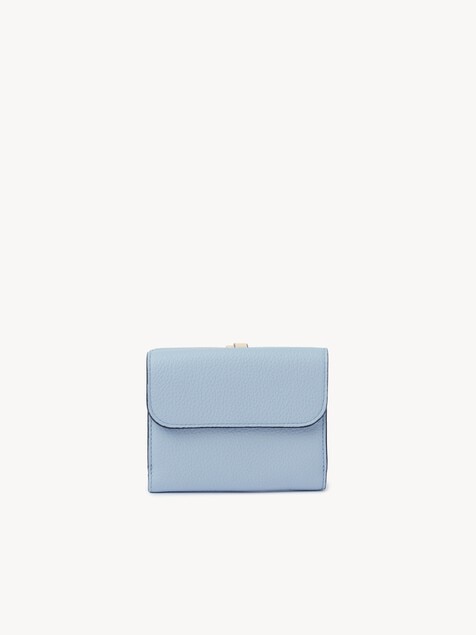 Small Alphabet tri-fold in grained leather