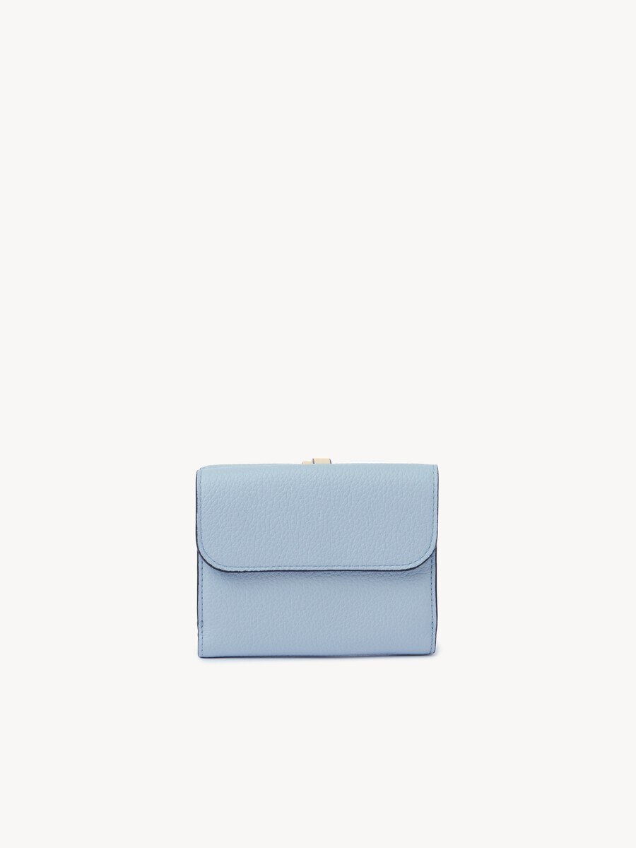 Small Alphabet tri-fold in grained leather - 4
