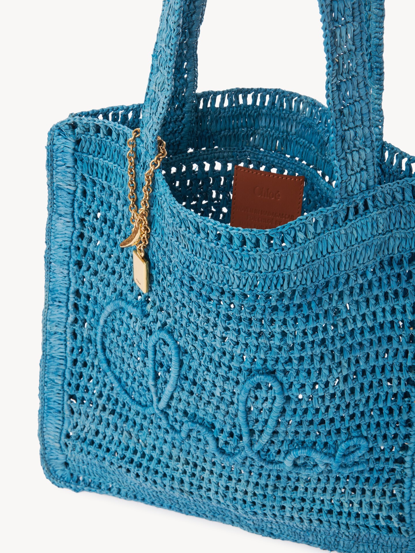 Summer Banana tote bag in raffia - 8