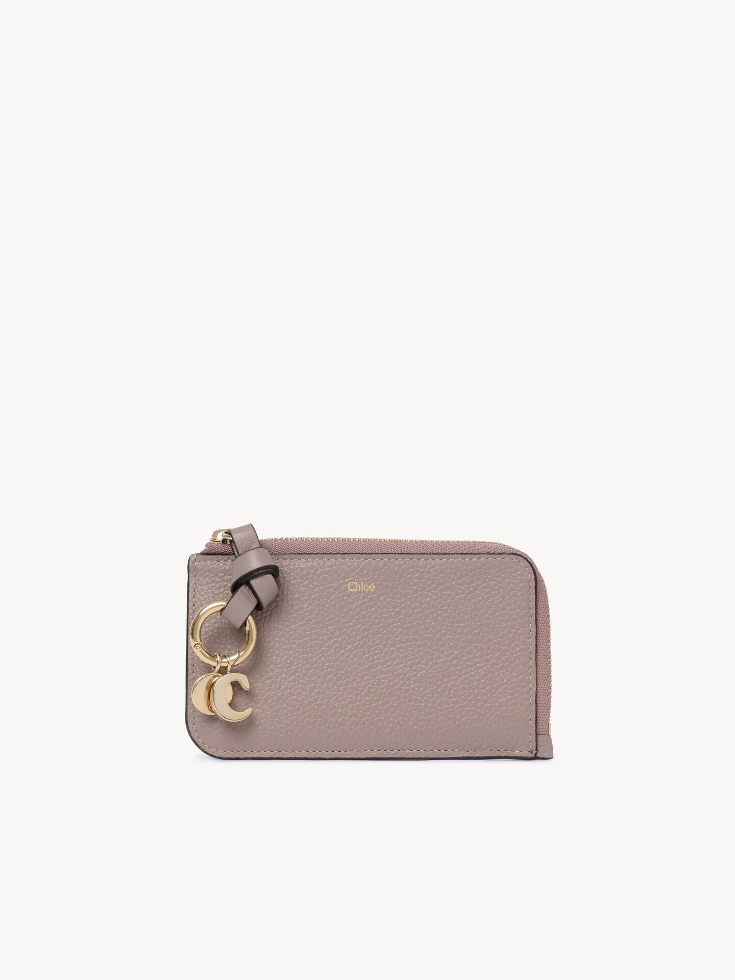 Alphabet wallet in grained leather - 2