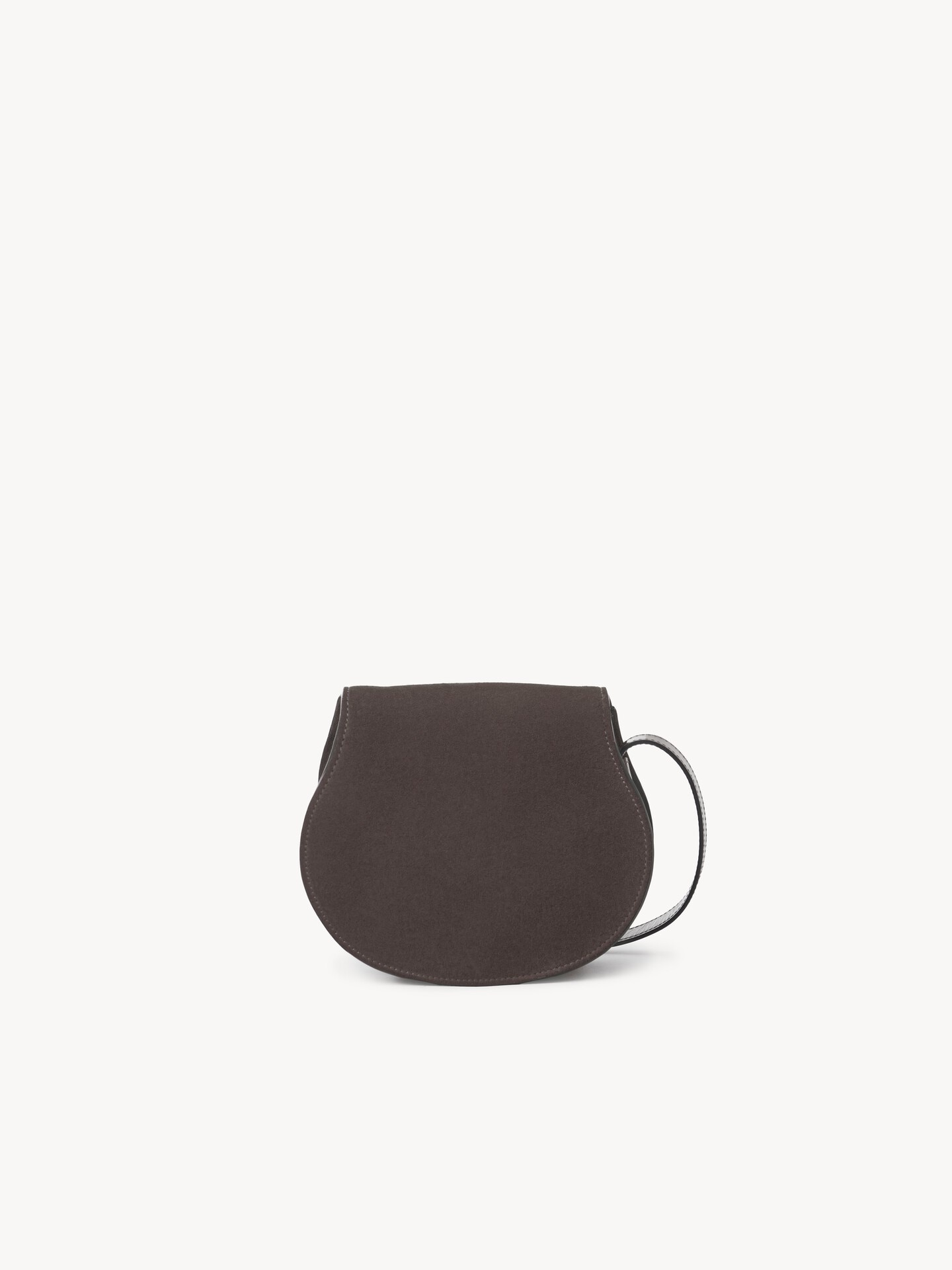 Small Marcie saddle bag in suede leather - 4.0