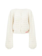 Chloe カーディガン ウール＆カシミアニット製ラウンドネックカーディガン Iconic Milk - Chloé