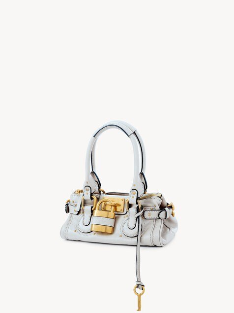 Kleine Paddington Bag aus genarbtem Leder