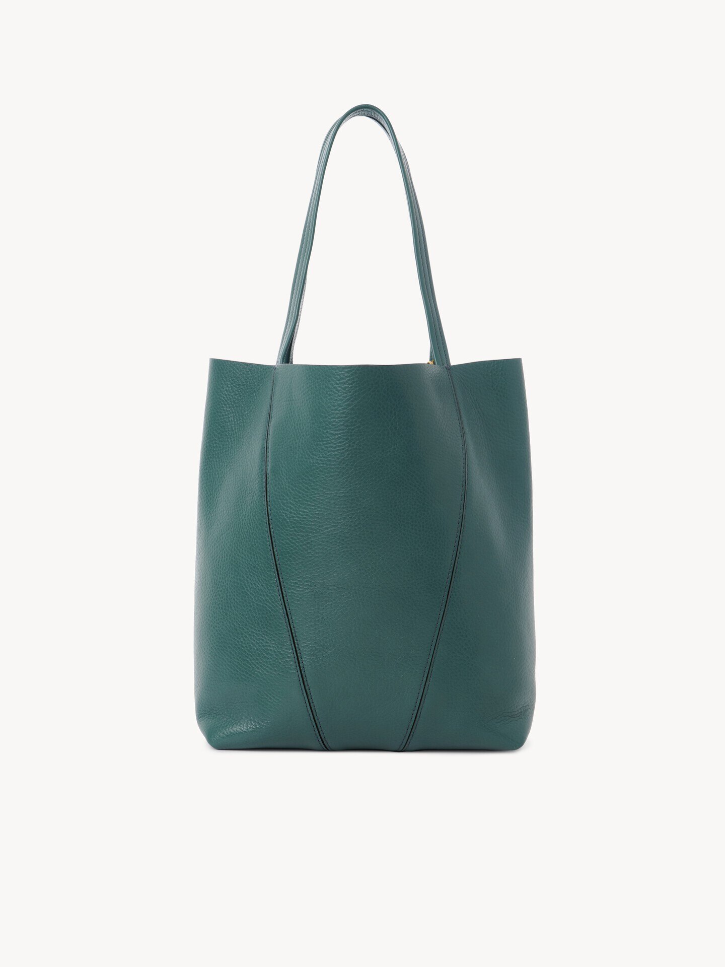 Chlo&eacute; Spin tote bag in grained leather - 4.0