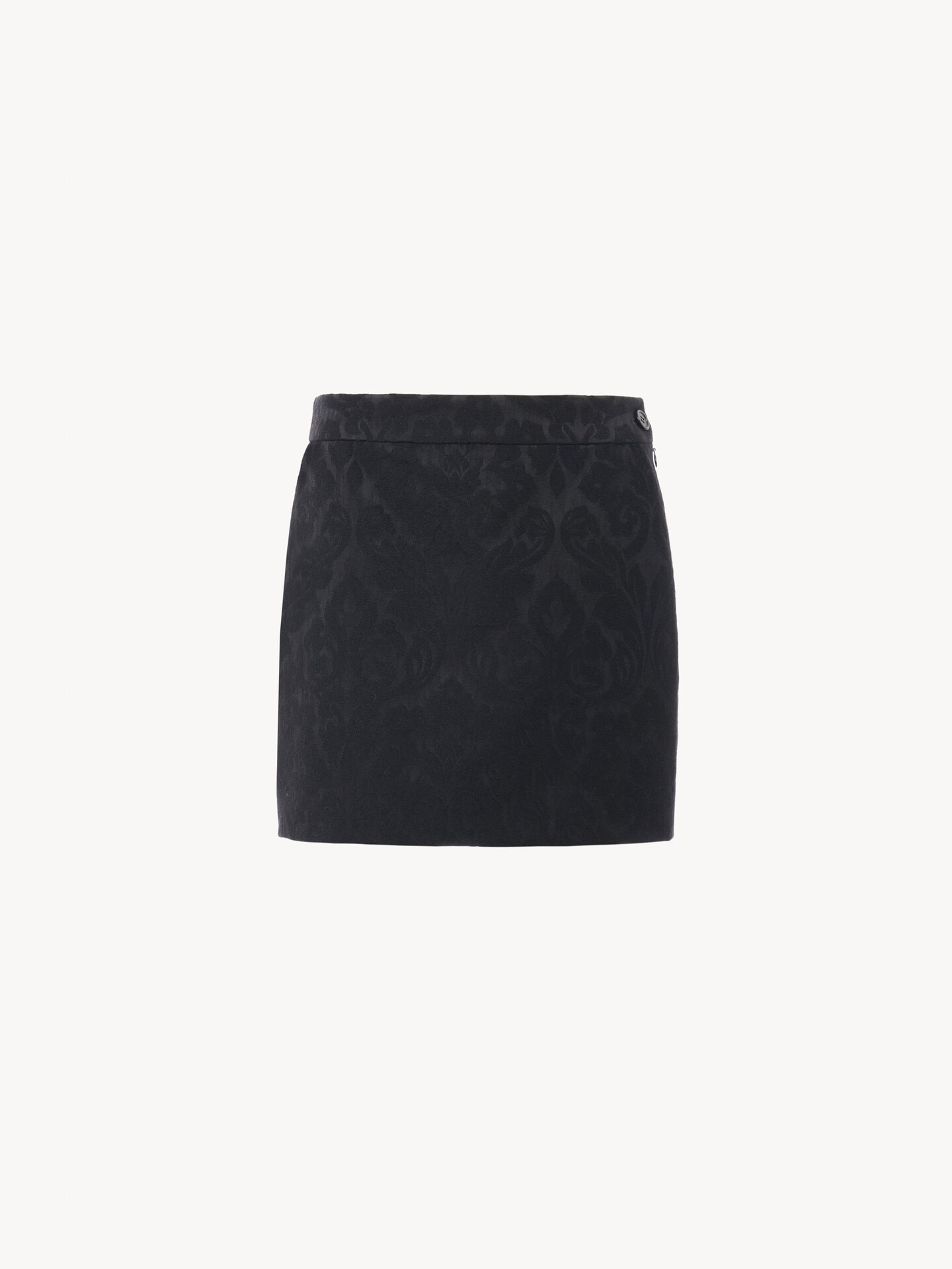 Straight mini skirt in a wool-mix jacquard - 2