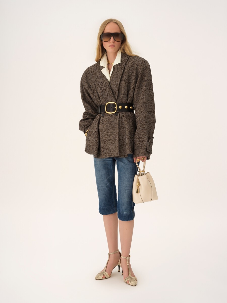 Small Chlo&eacute; Spin tote bag in grained leather - 8
