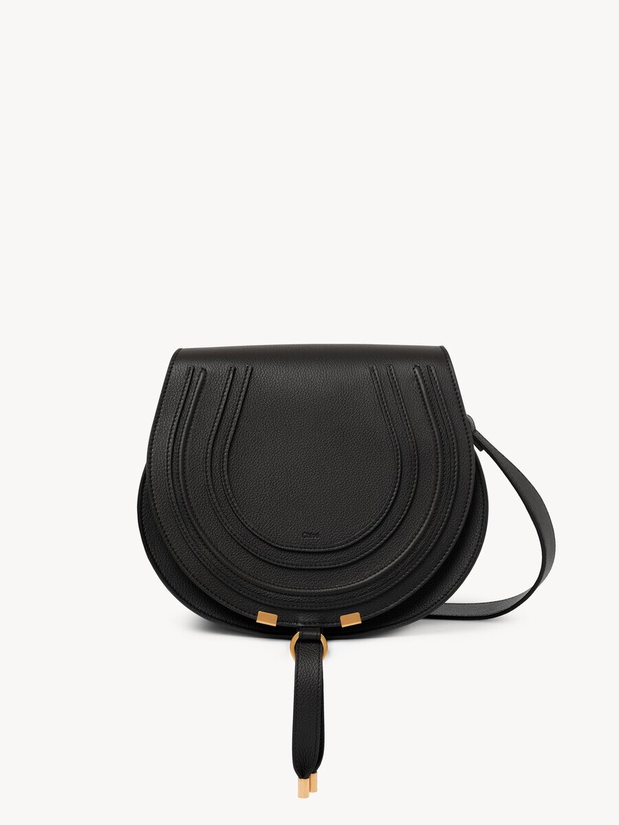 Bolso saddle Marcie de cuero granulado - 1