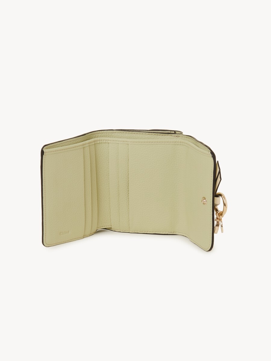 Small Alphabet tri-fold in grained leather - 4