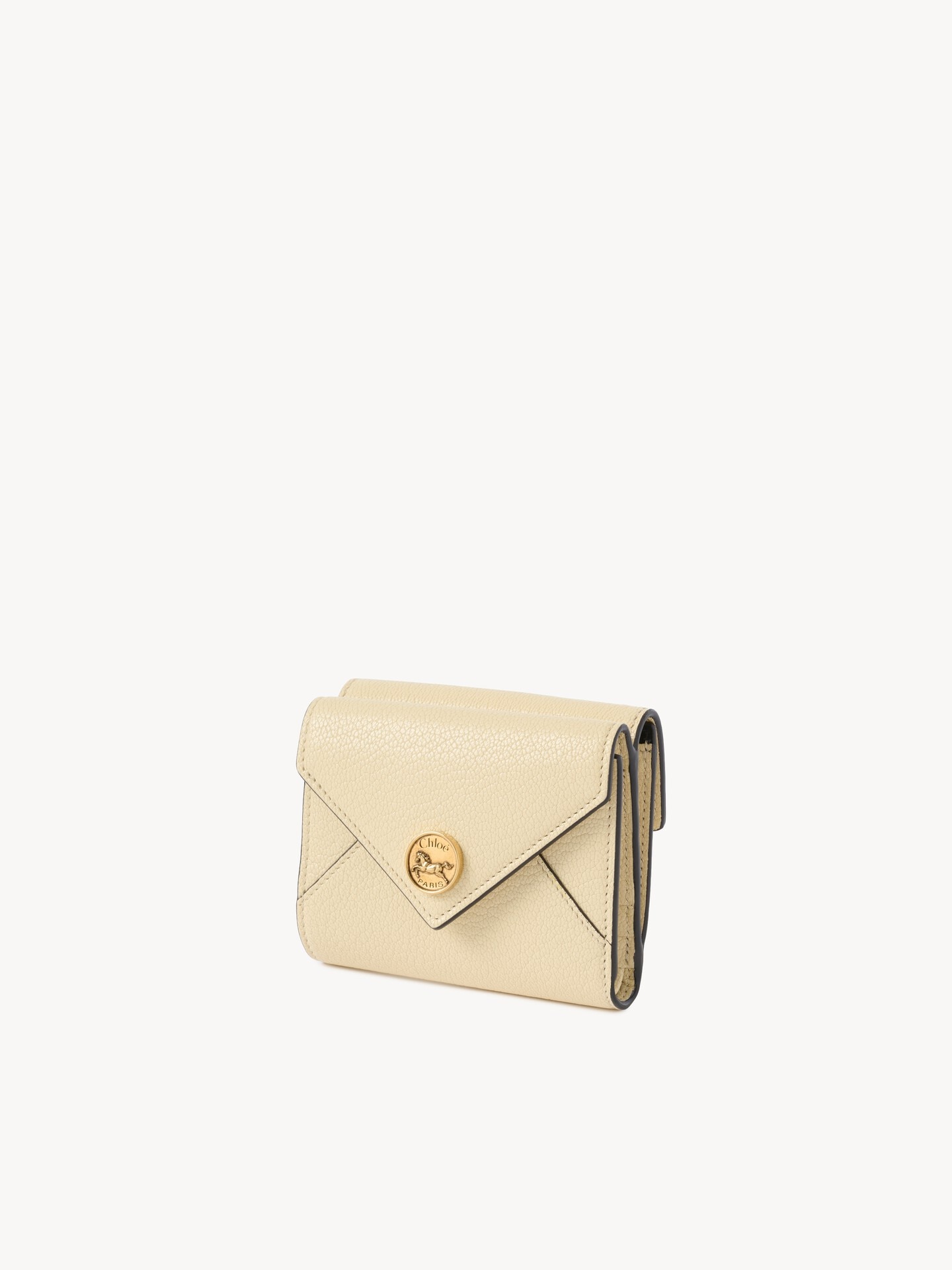 Petit portefeuille &agrave; trois volets Envelope en cuir grain&eacute; - 2.0