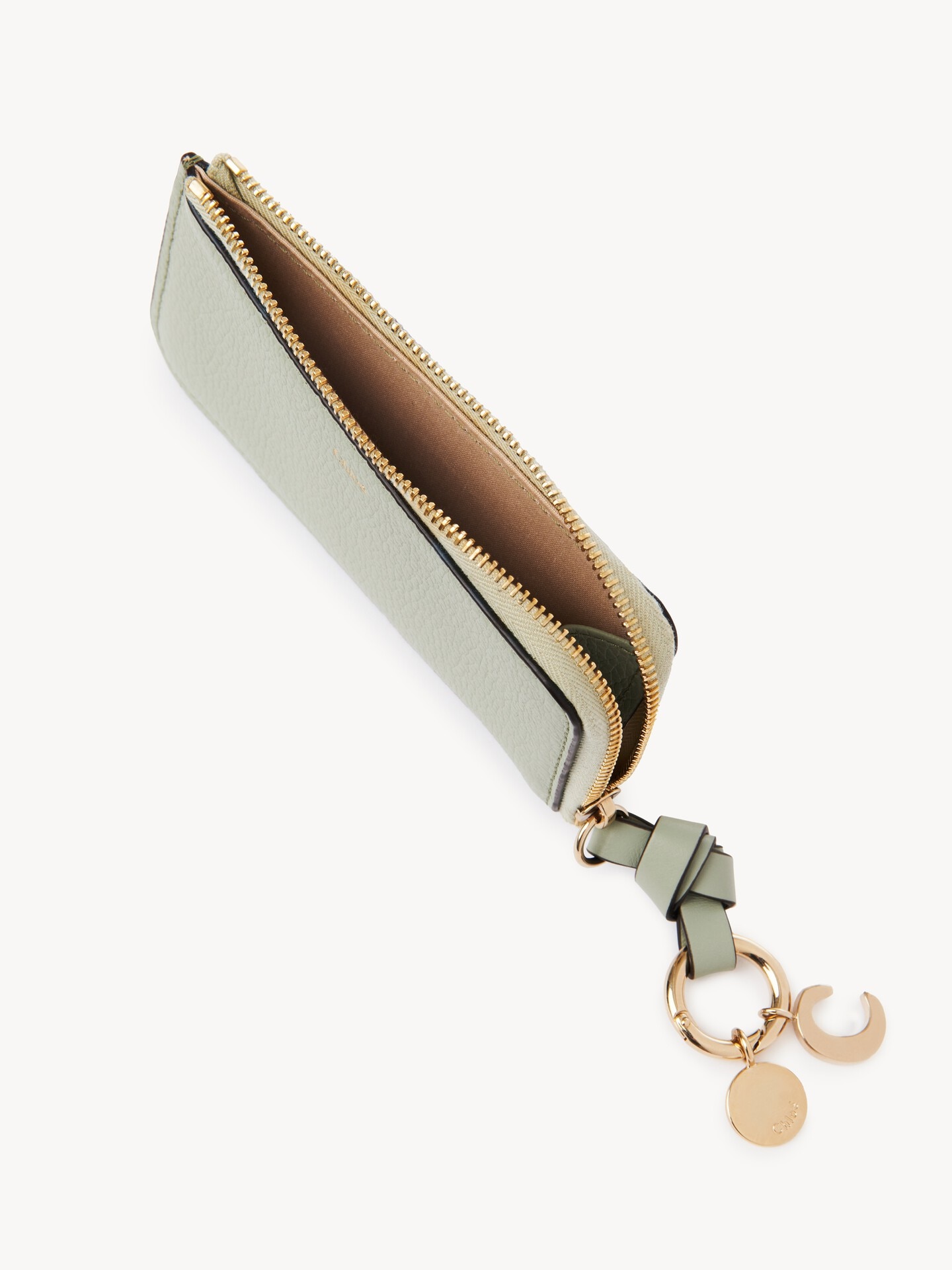 Alphabet wallet in grained leather - 5