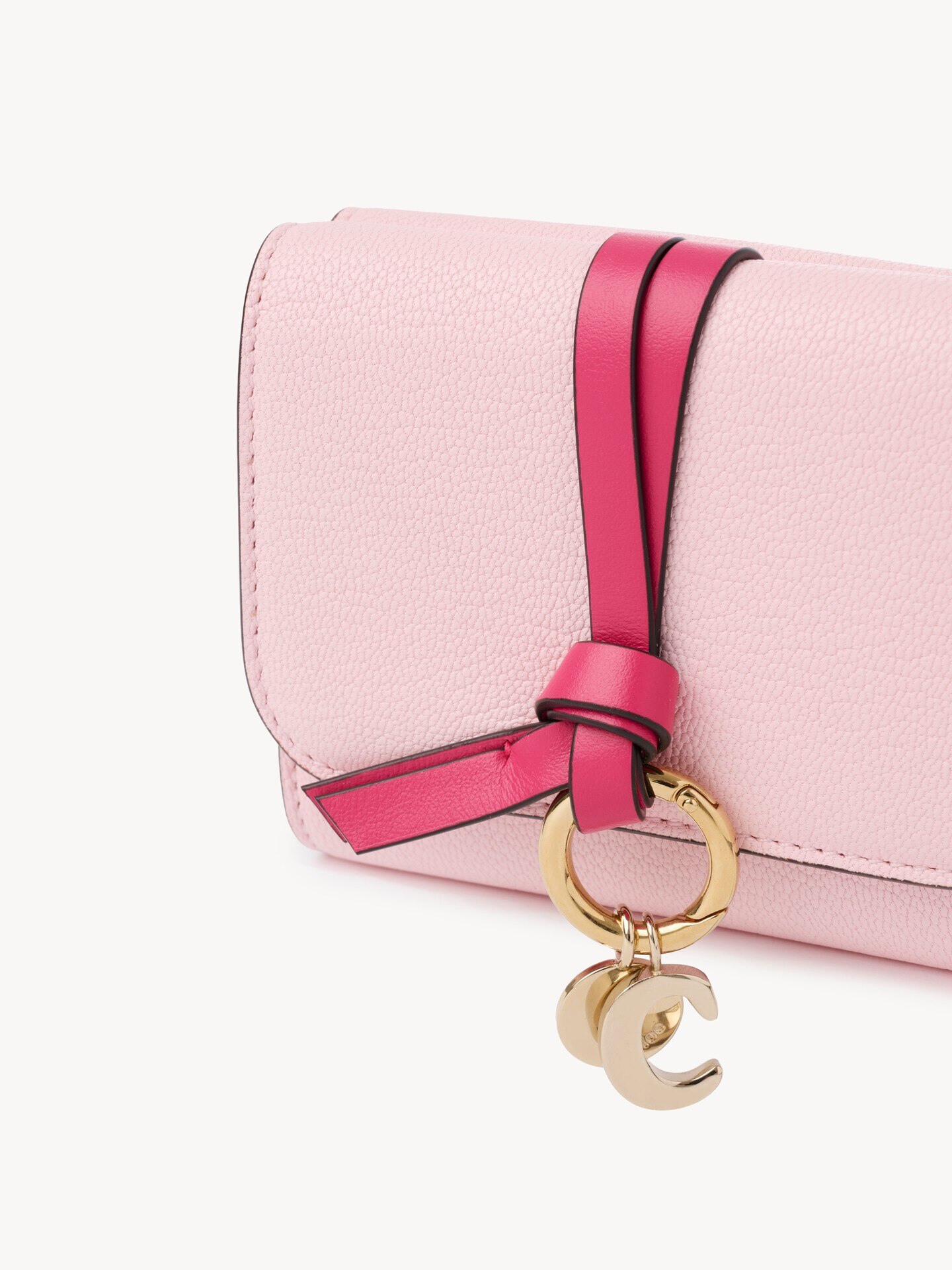 グレインレザー製Alphabetスモールトリフォールド  - 6