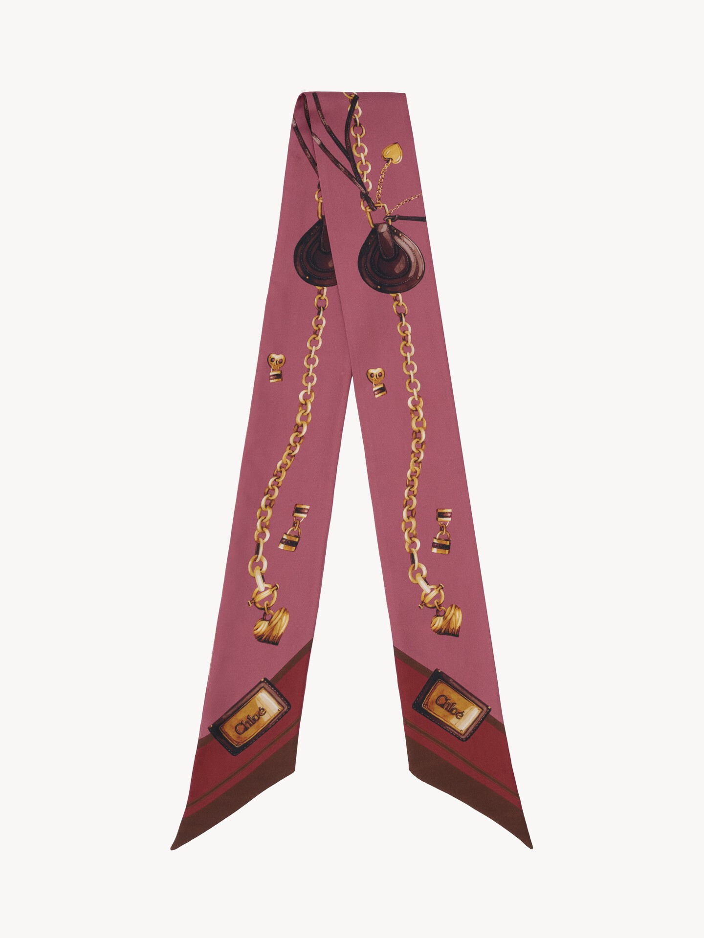 The Chlo&eacute; Paddington bandeau scarf in silk twill - 1.0