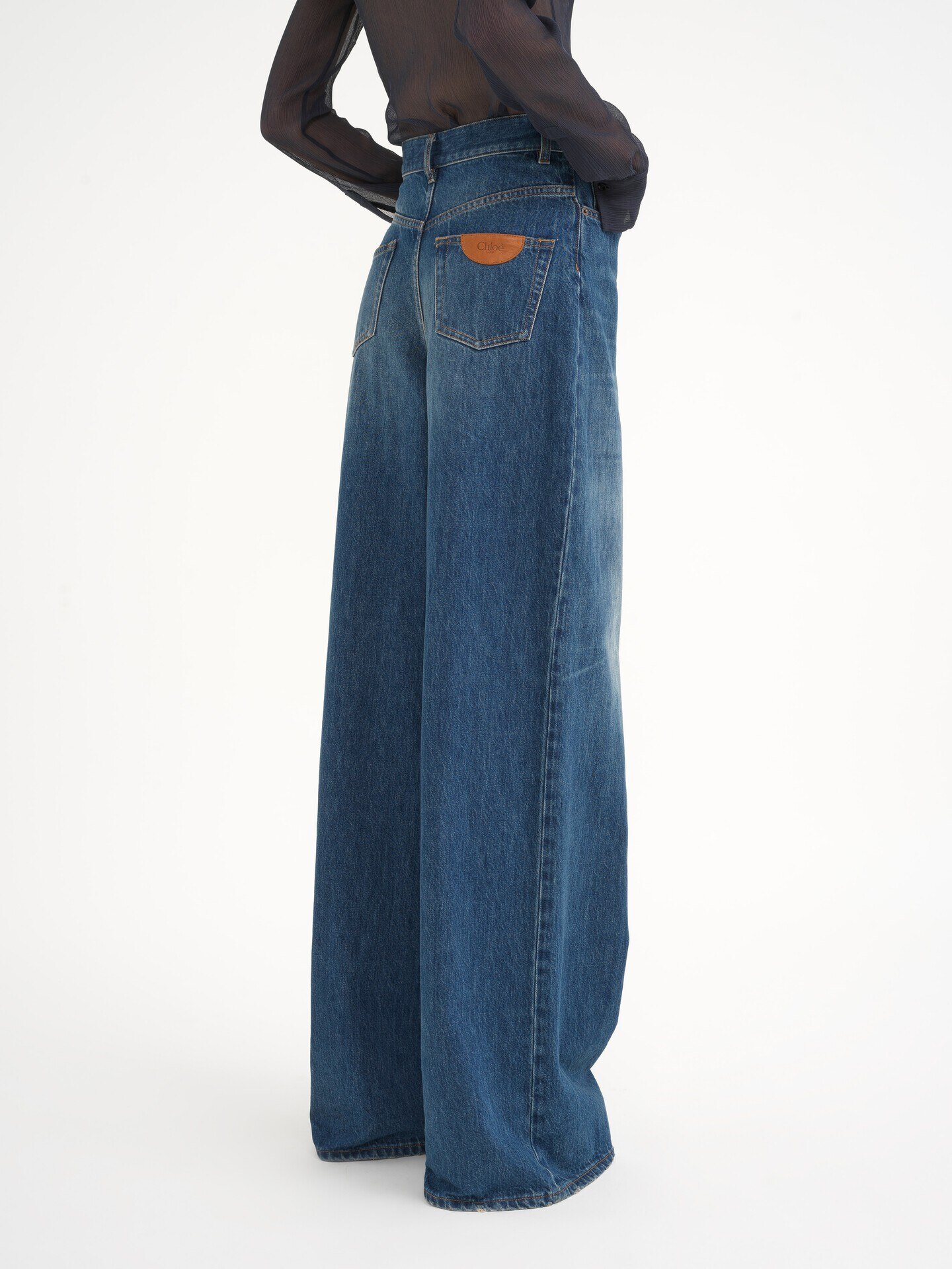 Jean large en denim - 7