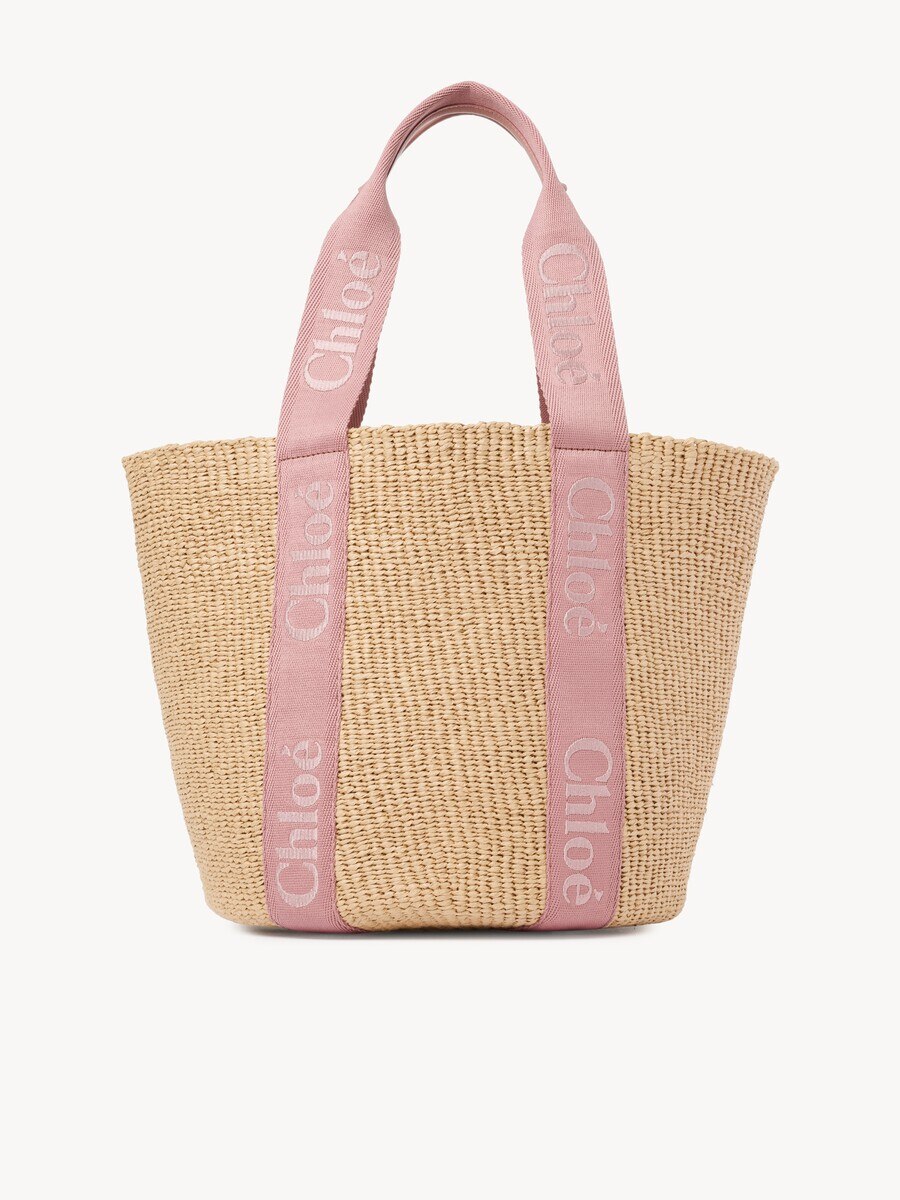 Bolso cesta grande Woody de fibras naturales - 2