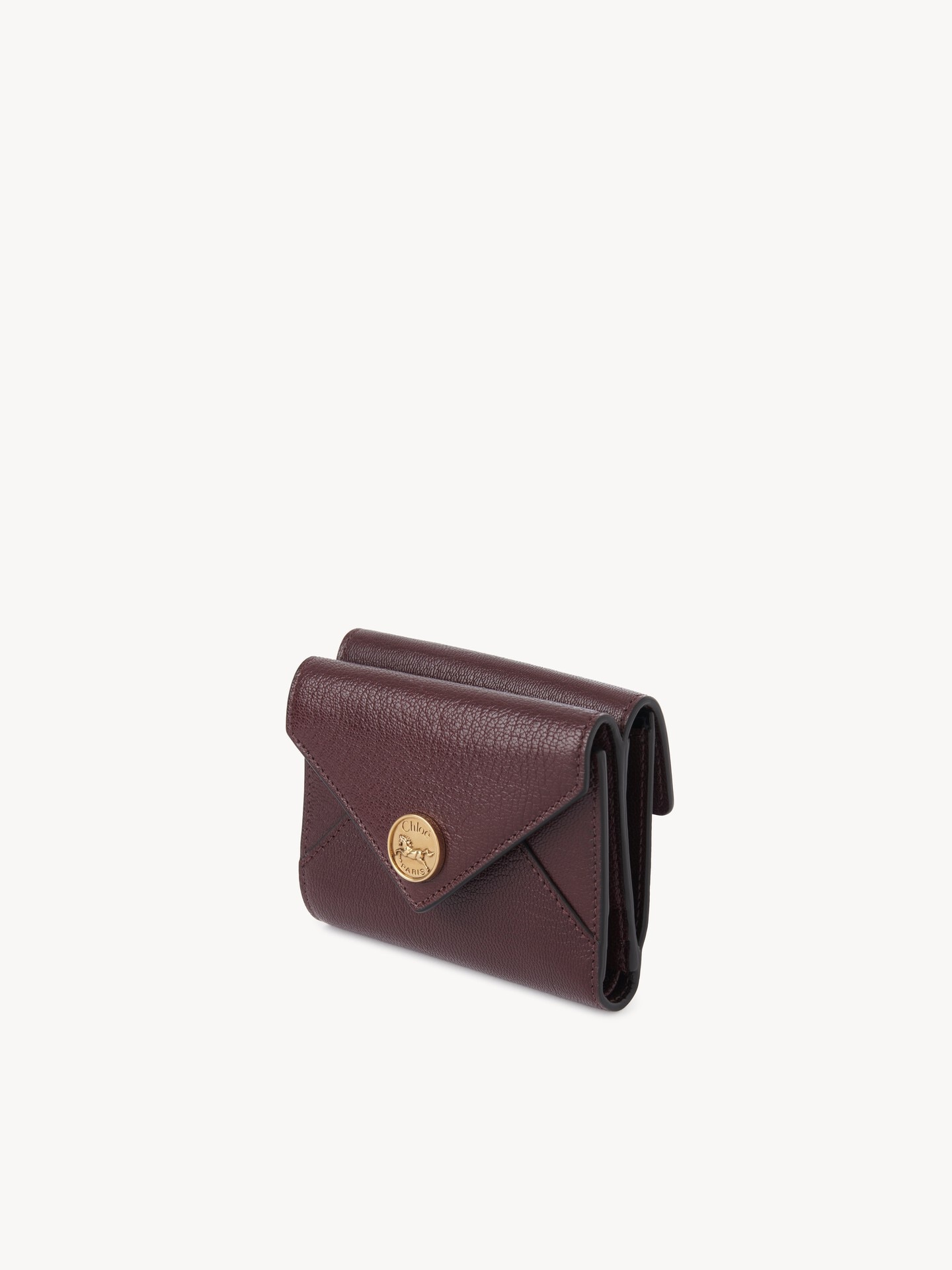 Small Envelope tri-fold in grained leather - 3