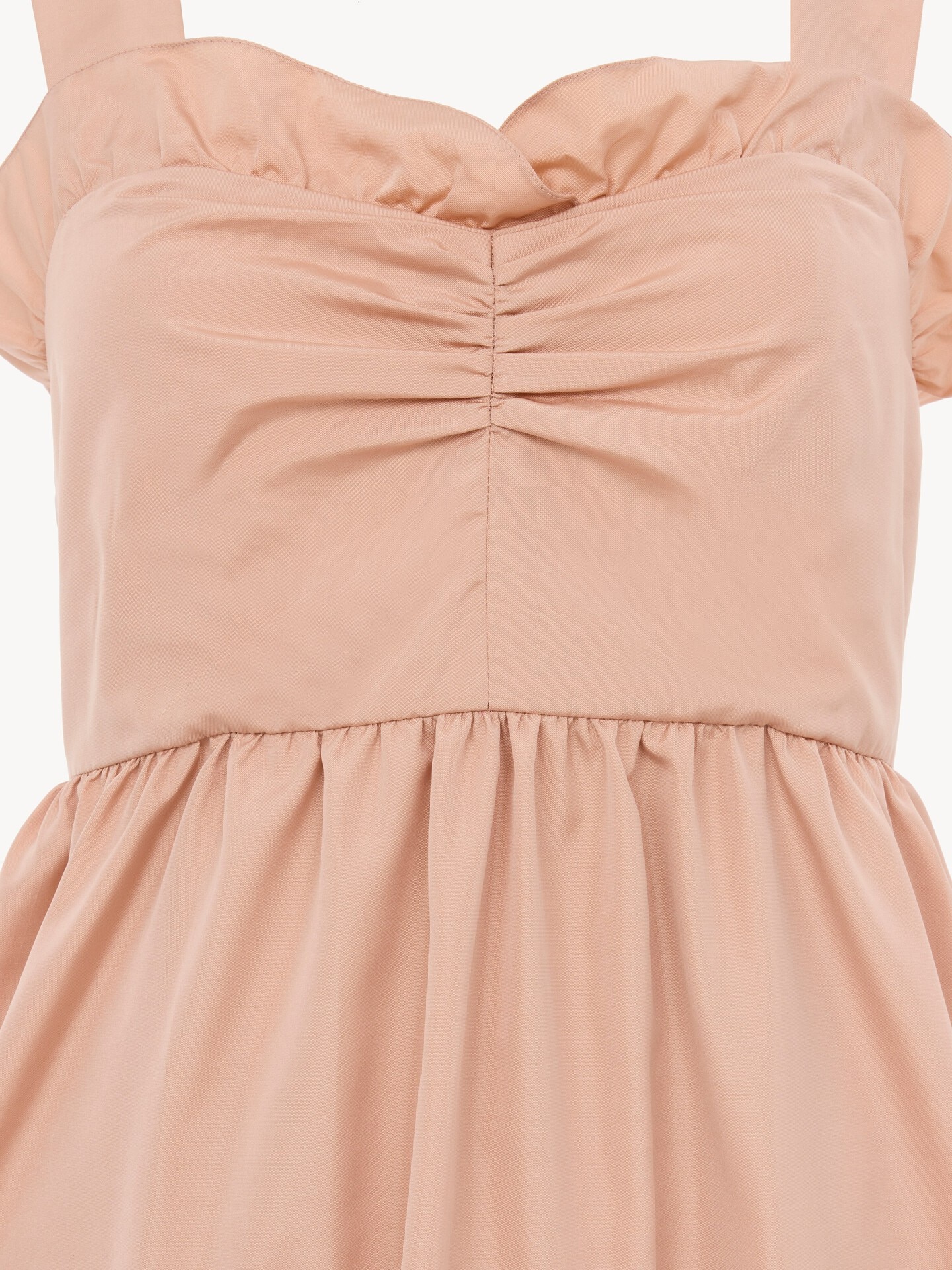 Sleeveless fitted midi dress in technical taffeta - 3