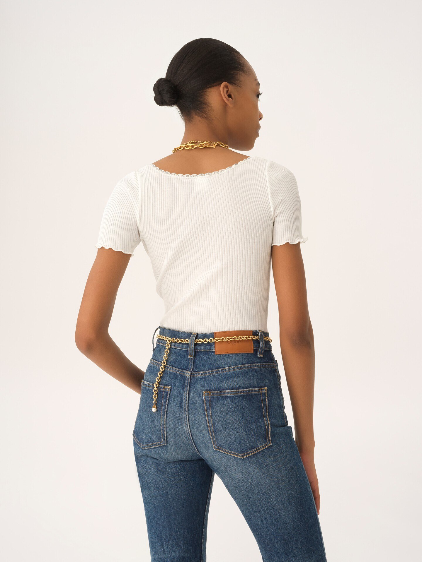 Vaqueros acampanados de tejido vaquero - 5