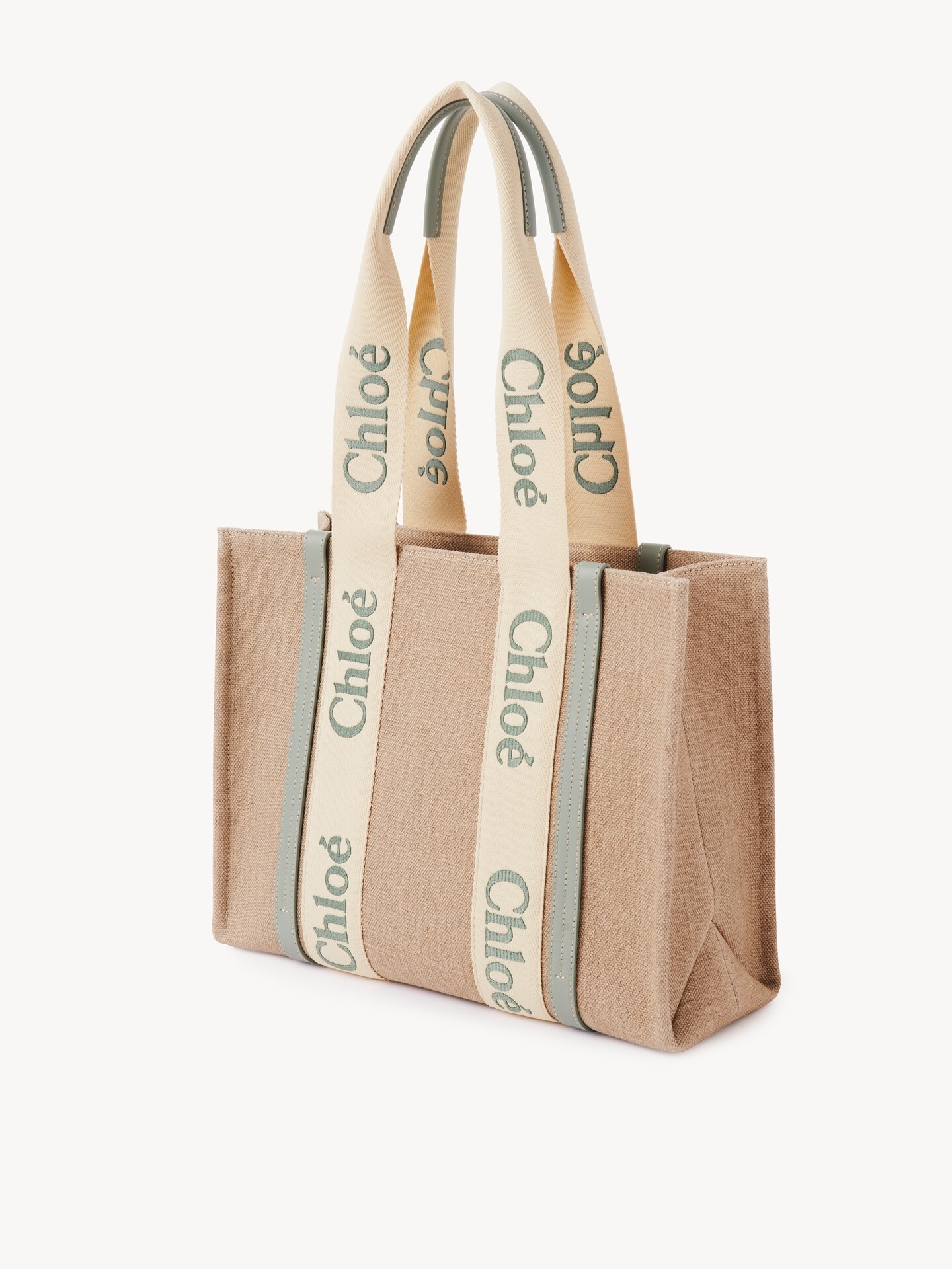Woody tote bag in linen - 6