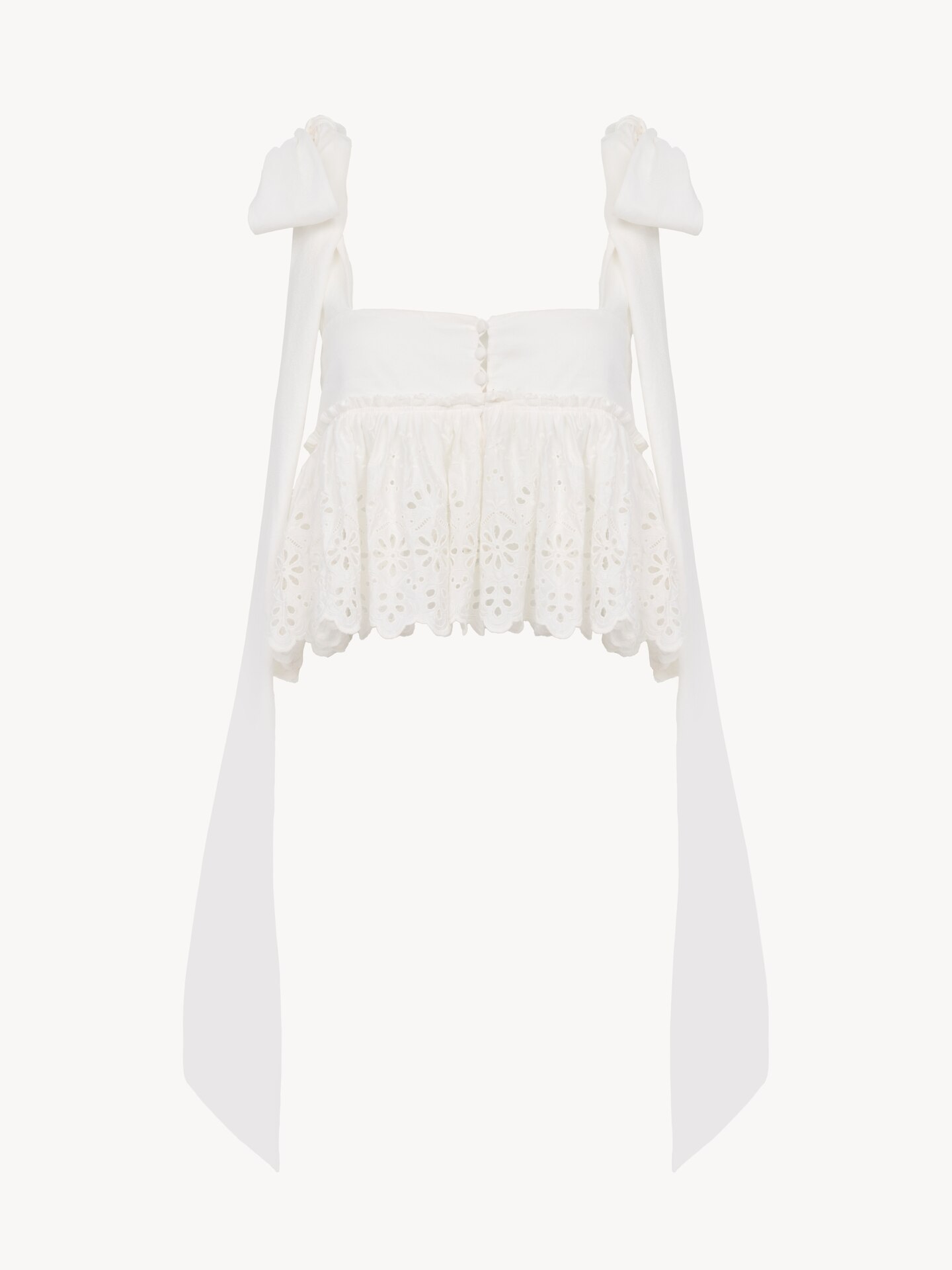 Fluid drawstring pants in soft cotton - 1