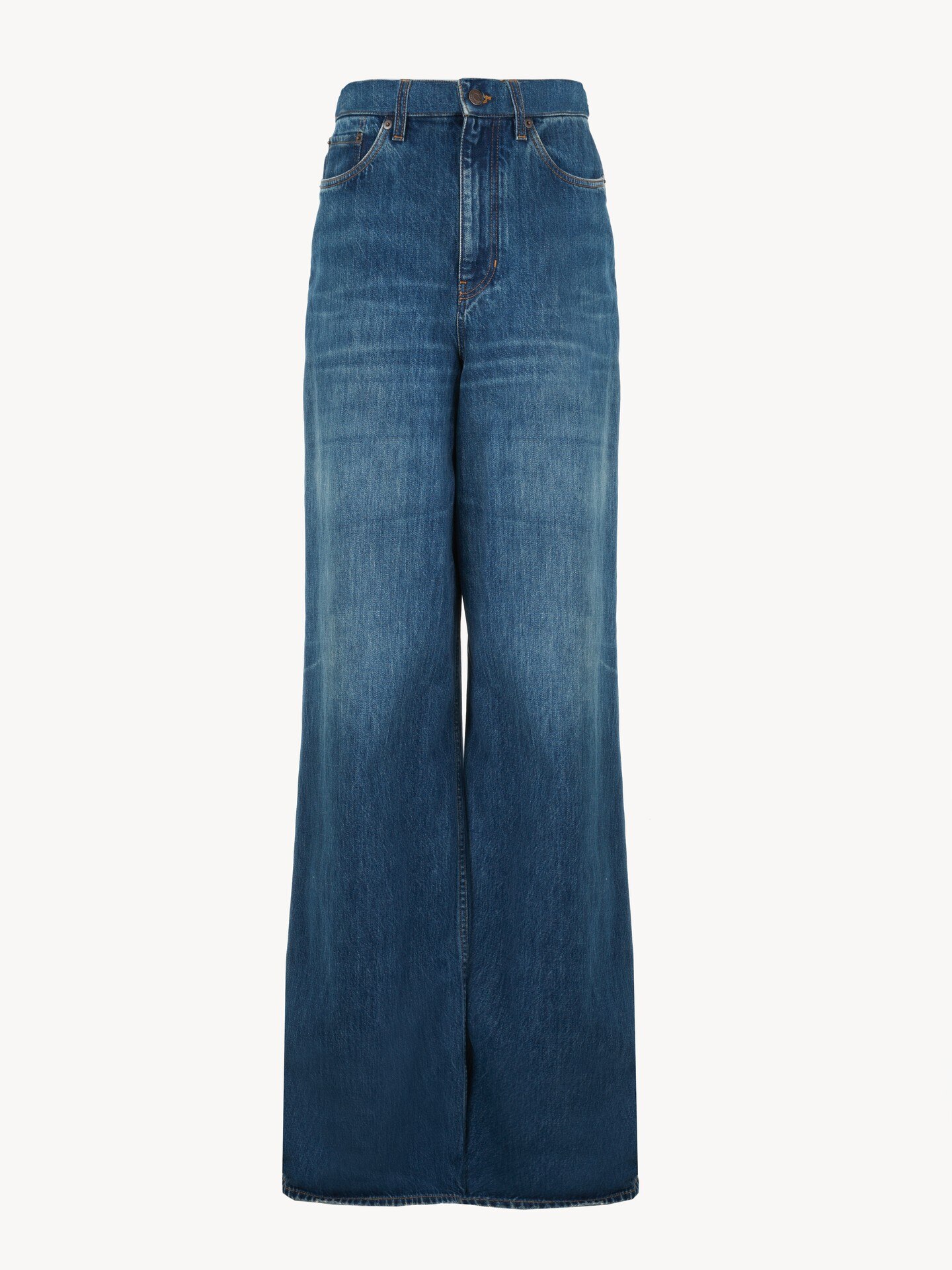 Denim-Jeans mit weitem Bein - 2
