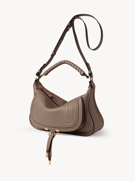 Small Marcie shoulder bag in soft leather