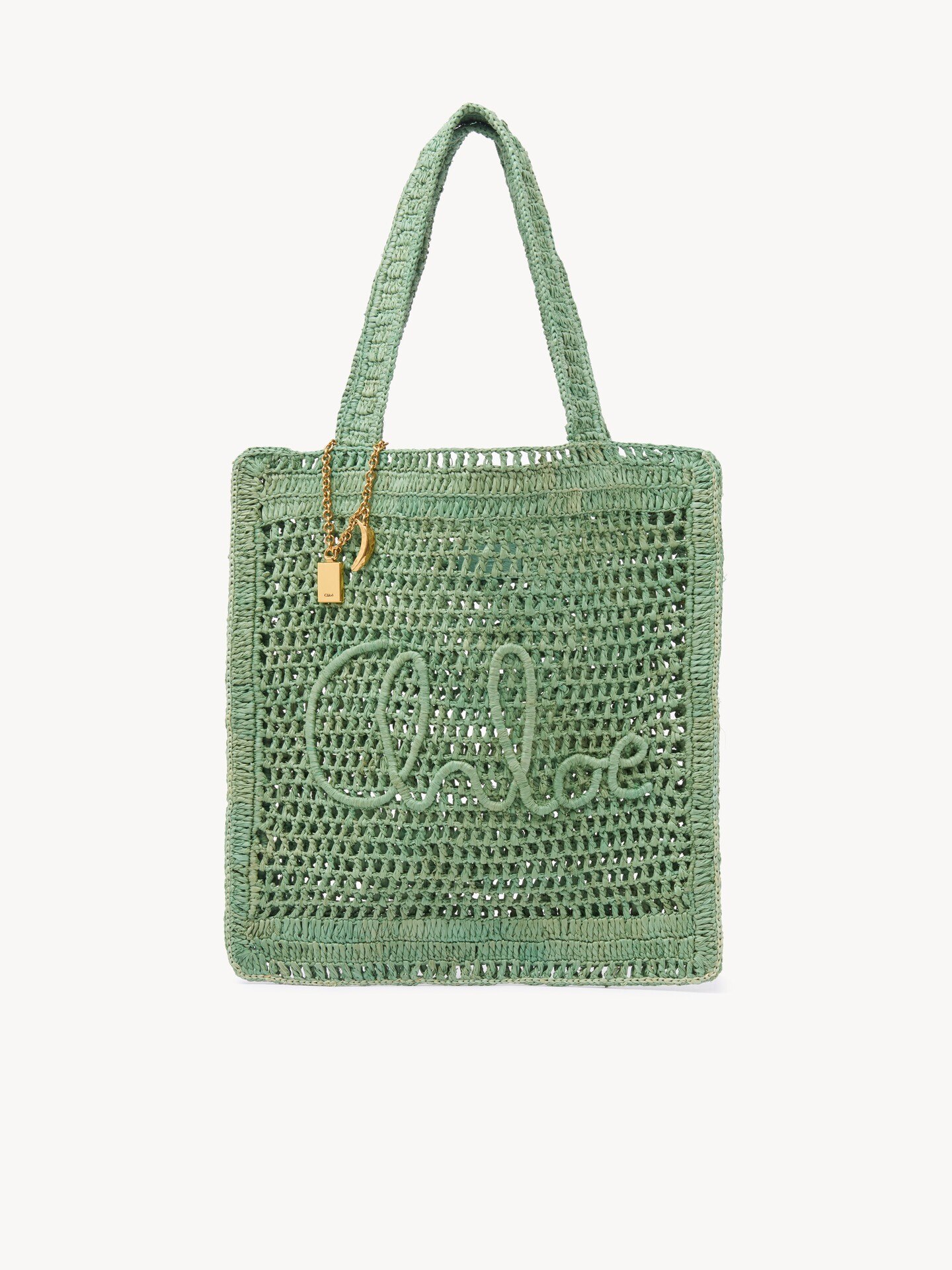Summer Banana tote bag in raffia - 1