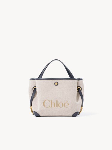 Bolso de doble asa Chlo&eacute; Clover peque&ntilde;o de lona - 2