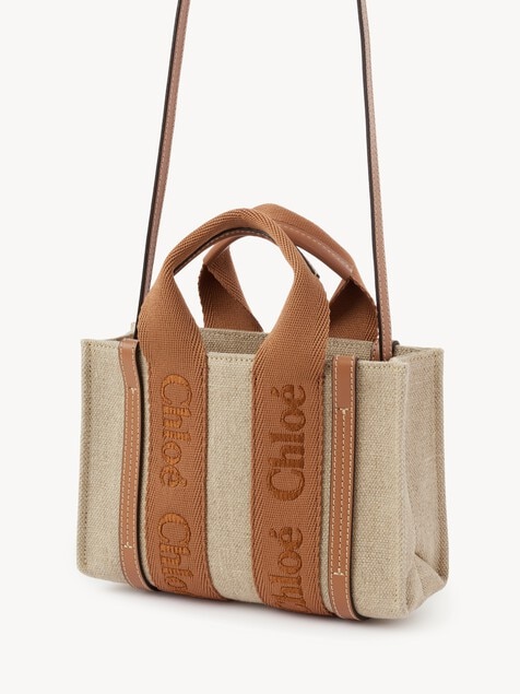 Tote bag mini Woody in lino