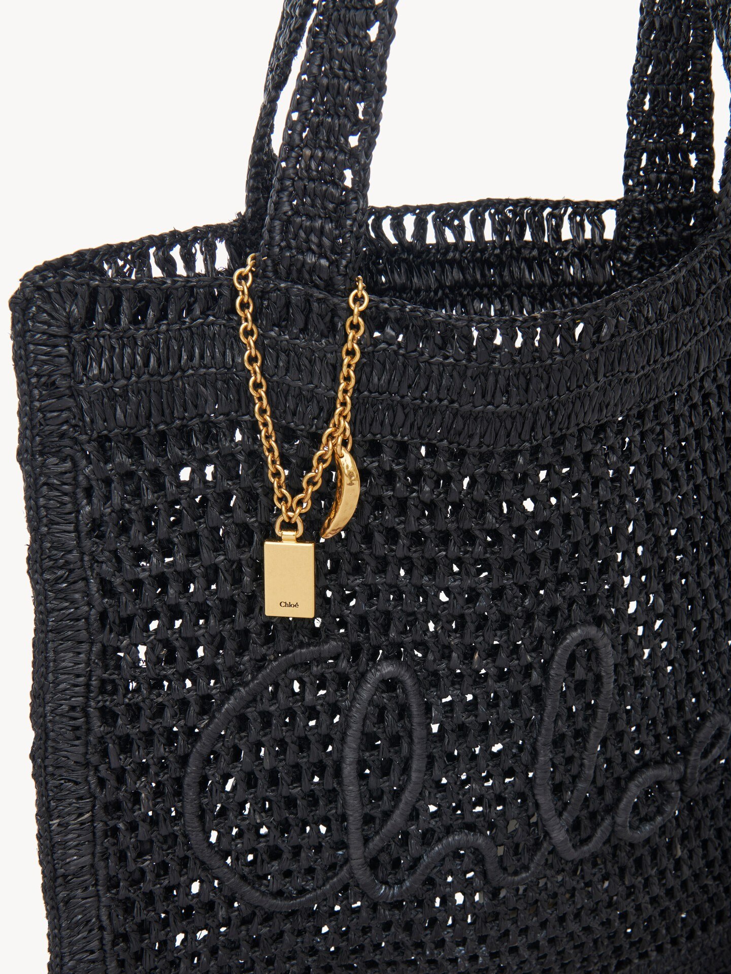 Summer Banana tote bag in raffia - 9