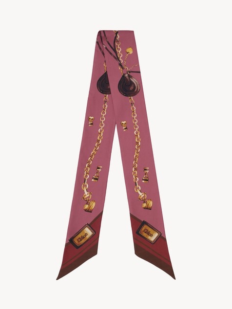 The Chlo&eacute; Paddington bandeau scarf in silk twill