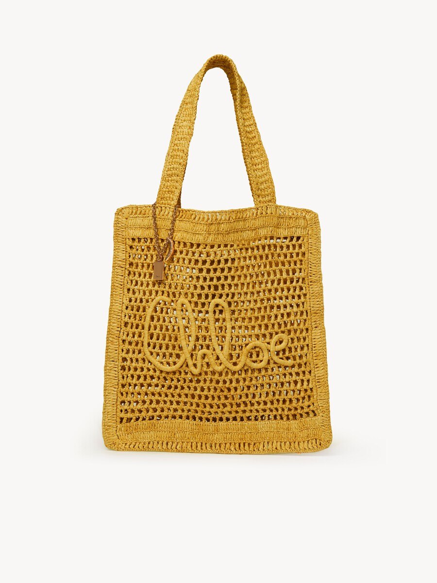 Summer Banana Tote Bag aus geflochtenen Fasern - 1