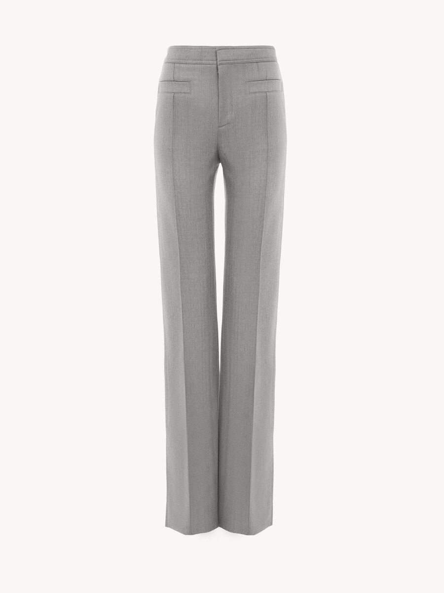 Tailored pants in chin&eacute; wool - 2