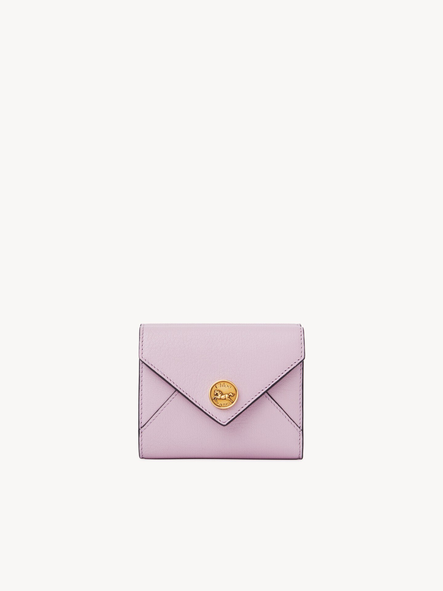 Small Envelope tri-fold in grained leather - 1