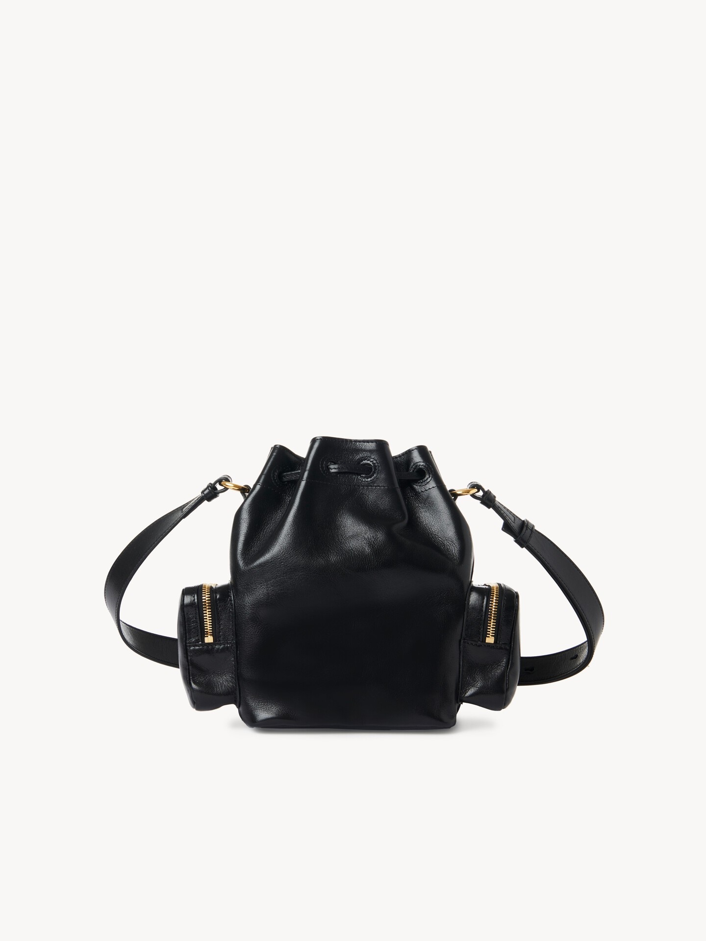 Camera Bucket bag in shiny leather - 5
