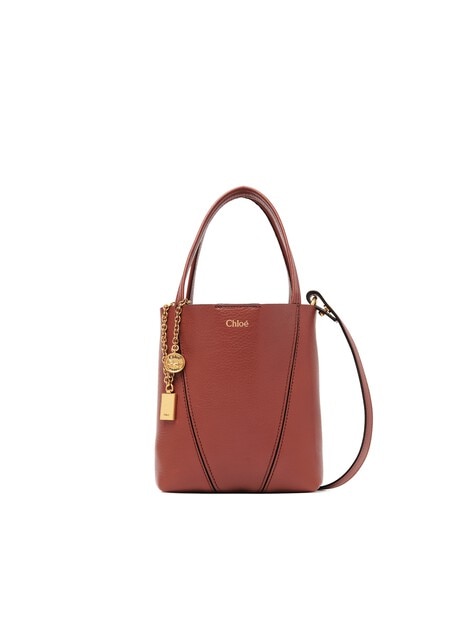 Small Chlo&eacute; Spin tote bag in grained leather