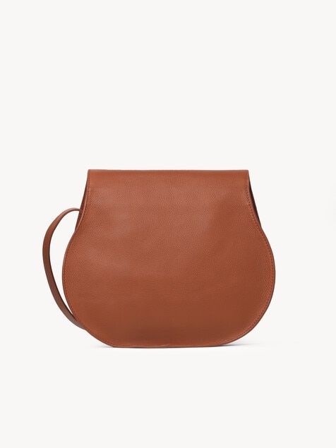 Marcie saddle bag grained leather
