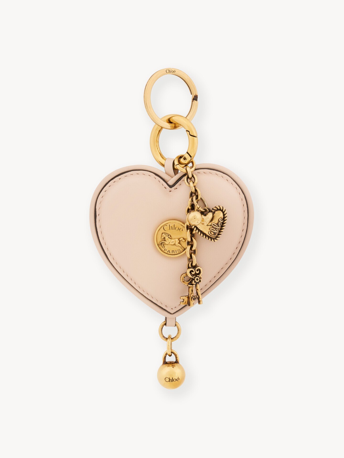 Bijou de sac c&oelig;ur Chlo&eacute; Symbols en cuir lisse - 2