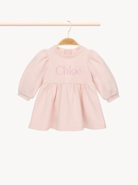 Lang&auml;rmeliges Kleid mit Logo f&uuml;r Kinder