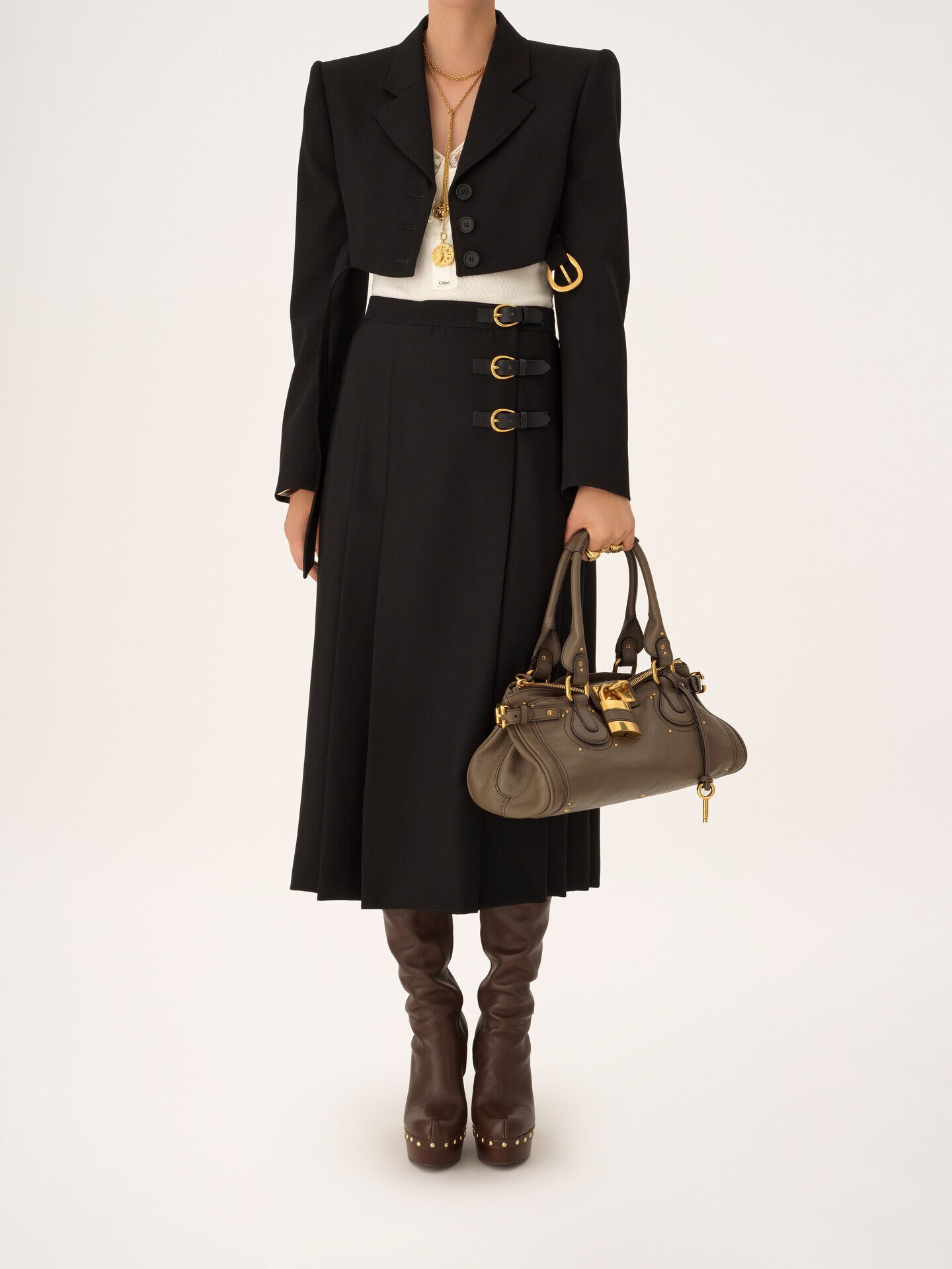 Paddington bag in grained leather - 7.0