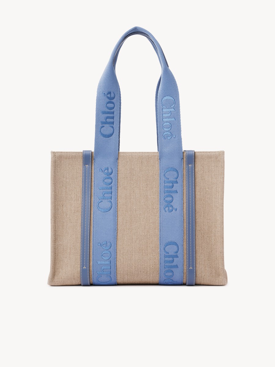 Bolso tote Woody de lino - 4