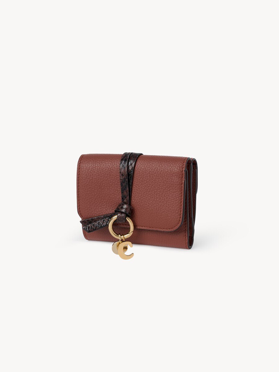 Small Alphabet tri-fold in grained leather - 3