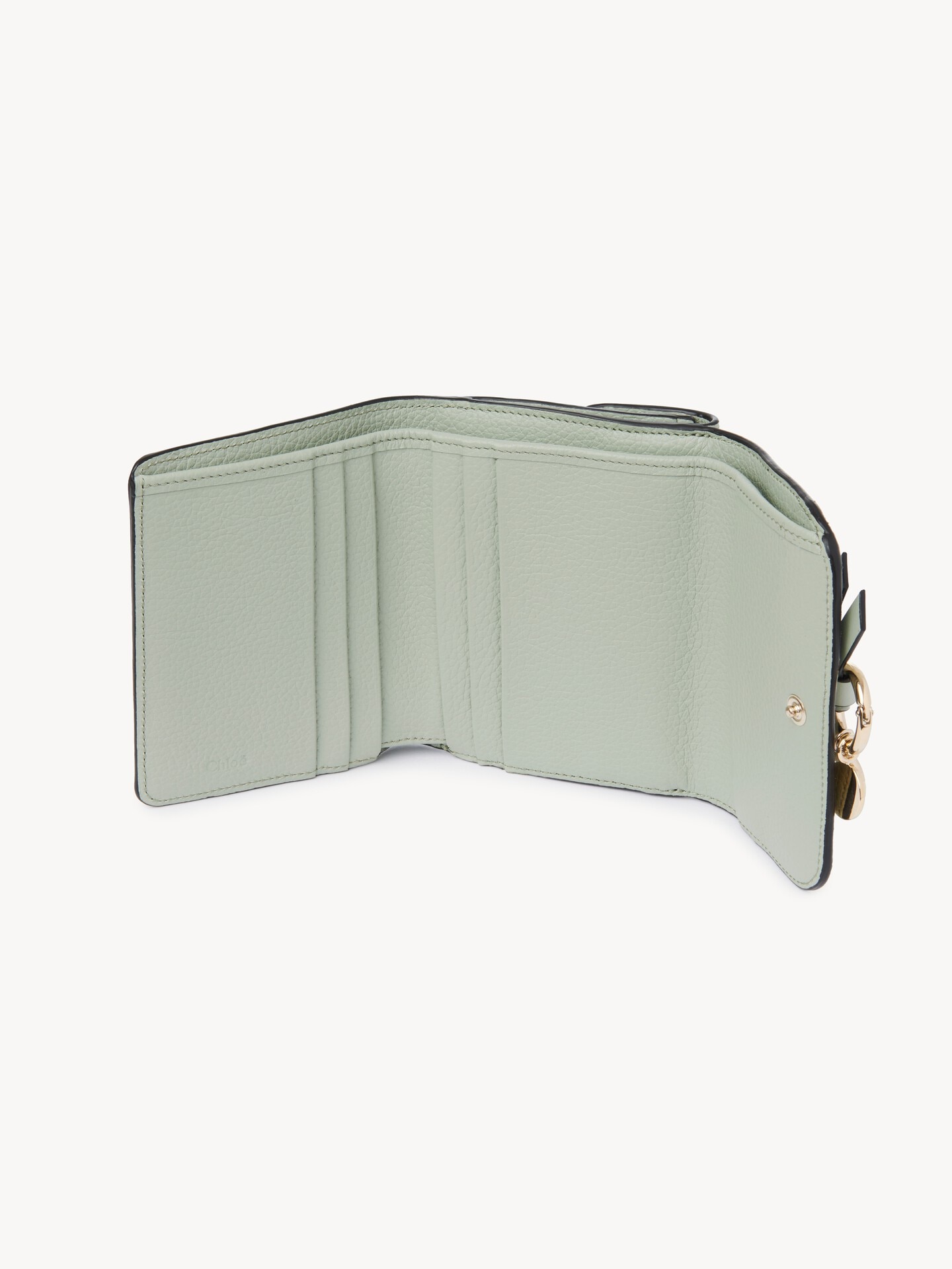 Small Alphabet tri-fold in grained leather - 5