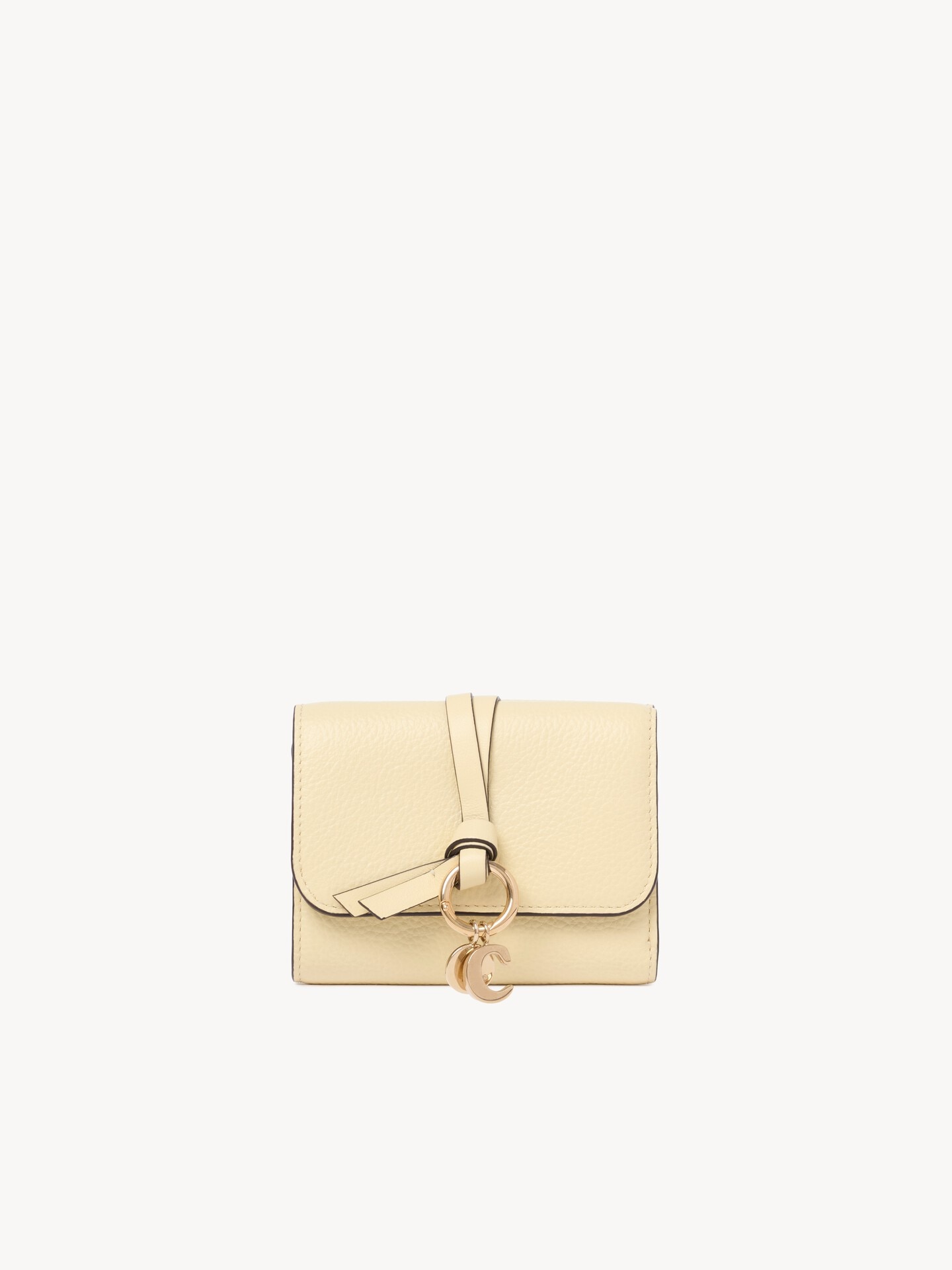 Small Alphabet tri-fold in grained leather - 1.0
