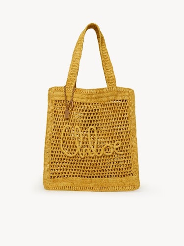 Summer Banana tote bag in raffia - 1