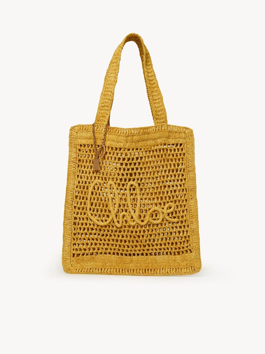 Summer Banana tote bag in raffia - 1