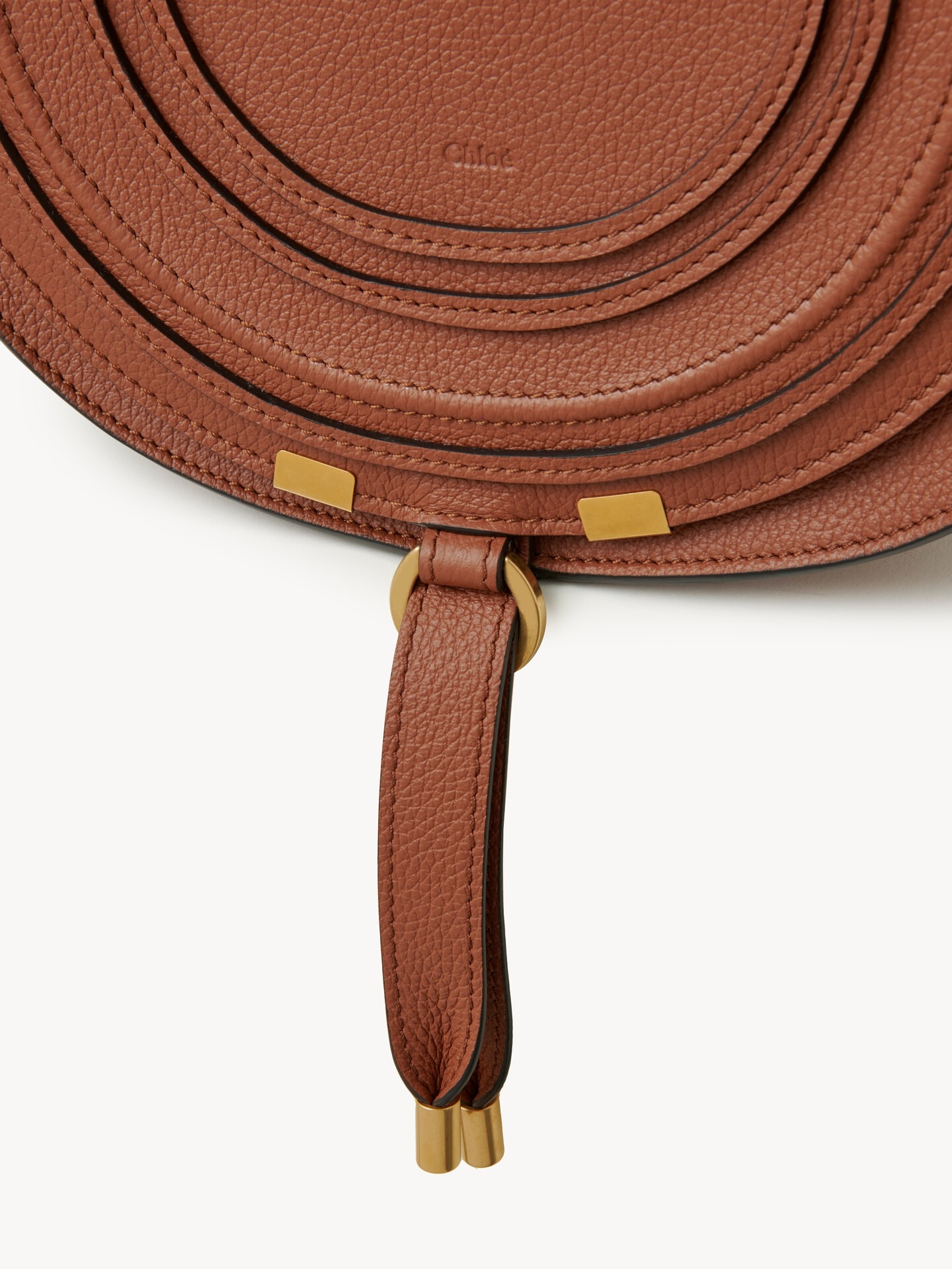 Marcie saddle bag in grained leather - 6