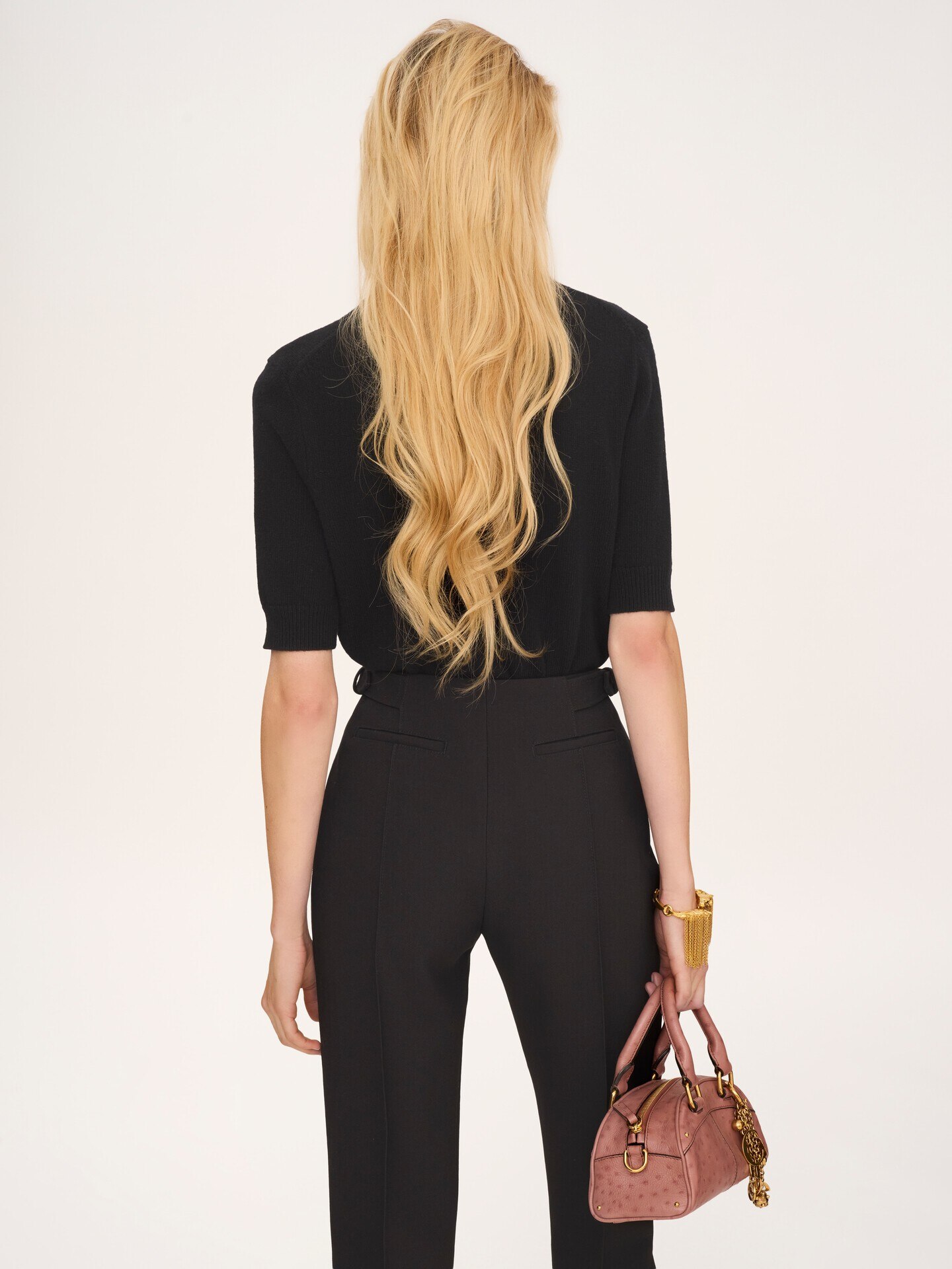 Short-sleeve sweater in a merino & cashmere wool knit - 5