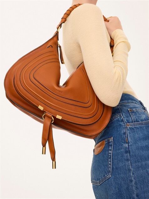 Marcie shoulder bag in soft leather