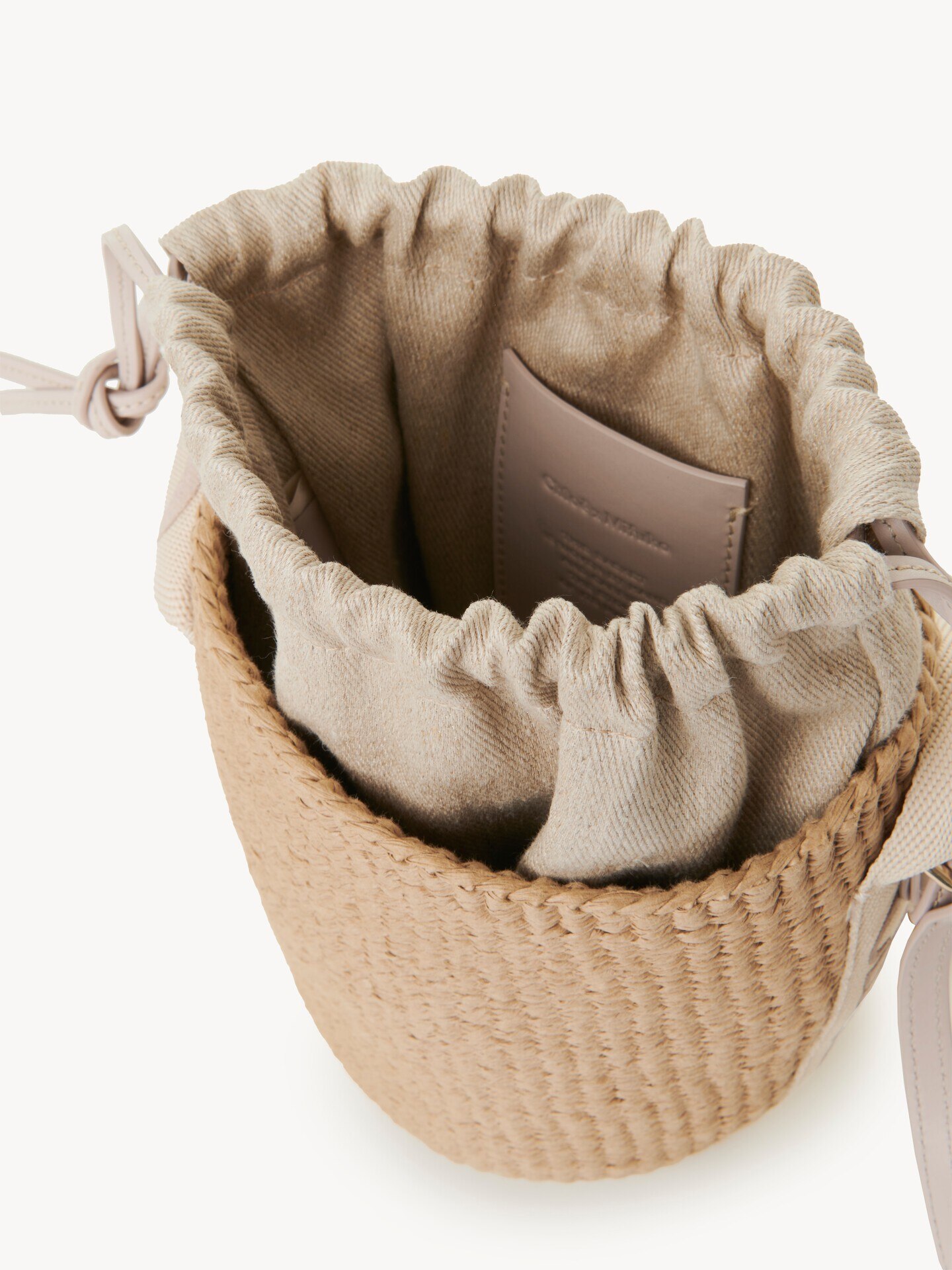 Small Woody basket in natural fibers - 6