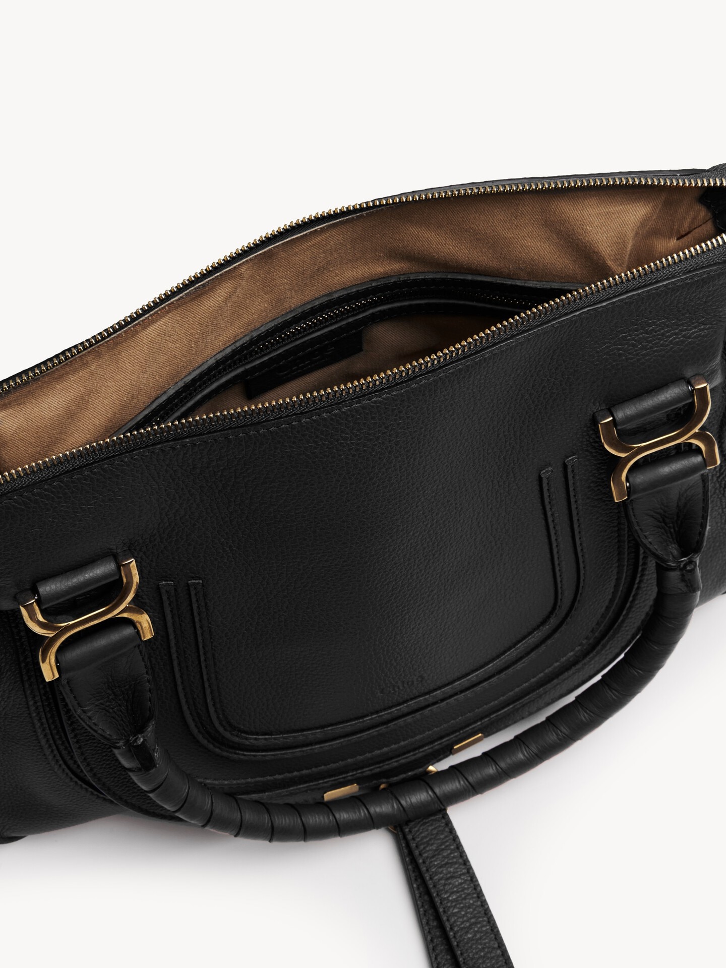 Sac Marcie en cuir grain&eacute; - 7